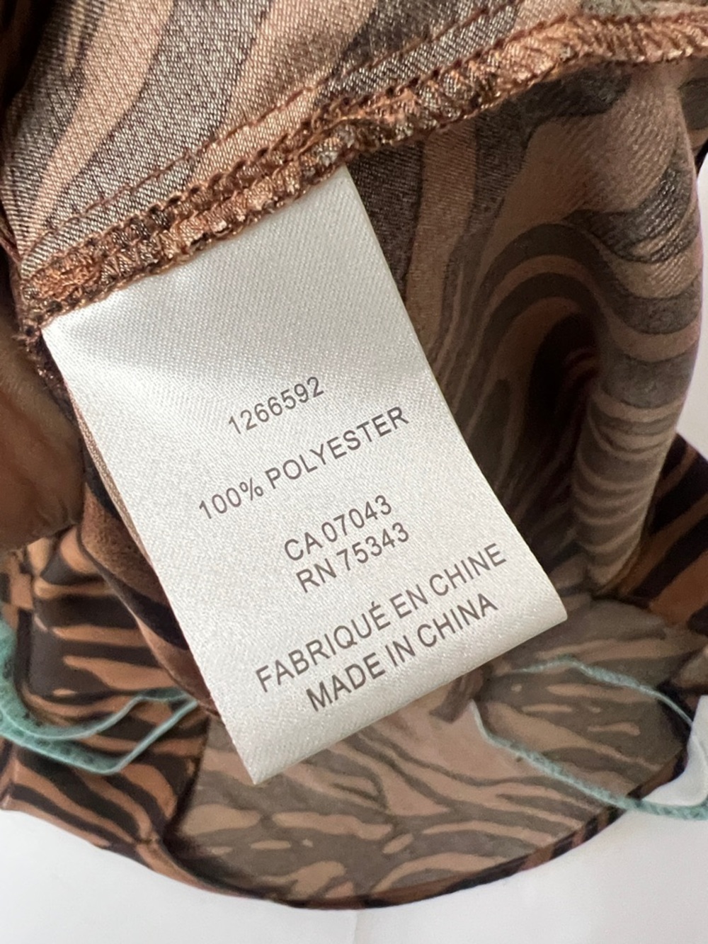 Women’s Joie Zebra-Print Short-Sleeve Blouse XS - Picture 8 of 8